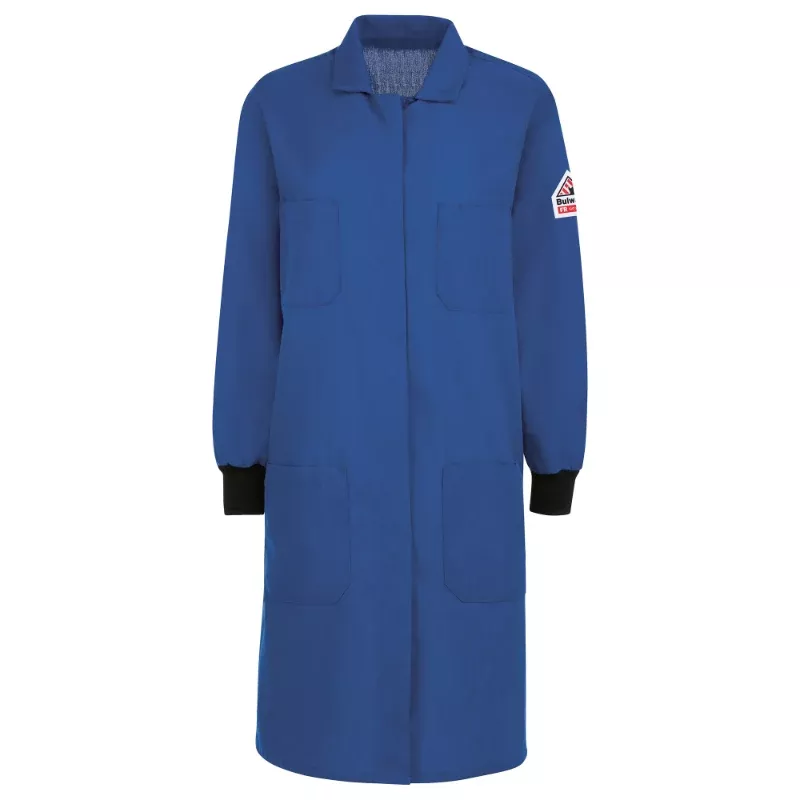 Bulwark Women’s FR Lab Coat with Knit Cuffs CAT 1 – KNC3