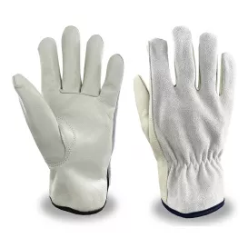 C2V 4508G Select Grade Grain Cowhide Leather Driver Gloves – Split Cowhide Back