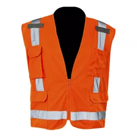 C2V X-Crash 8V22O2H Type R Class 2 Surveyor Safety Vest – Orange