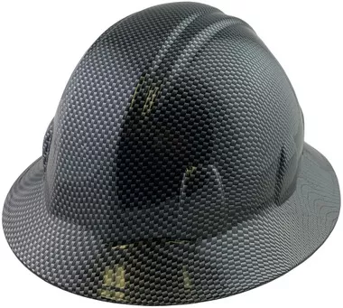 Carbon Fiber Design Hydro Dipped Hard Hats Full Brim Style