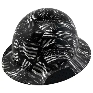 Carbon Fiber Material Hard Hat - Full Brim Hydro Dipped – Covert Flag