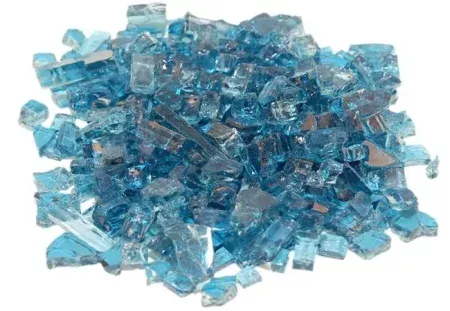 Caribbean Blue Fire Glass