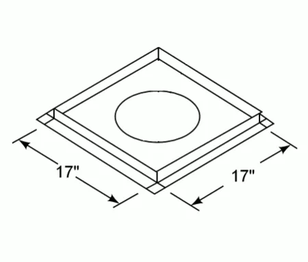 Ceiling Firestop For SL11 Series Vent Pipe