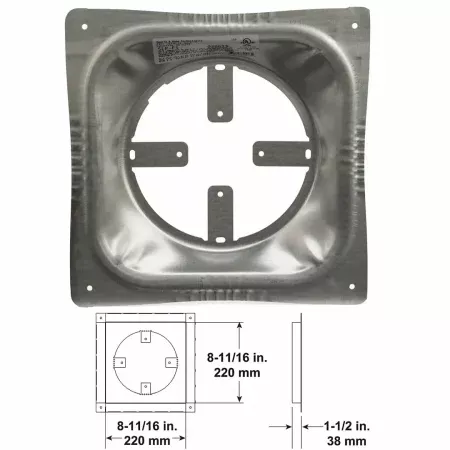 Ceiling Firestop For SLP Series Direct Vent Pipe