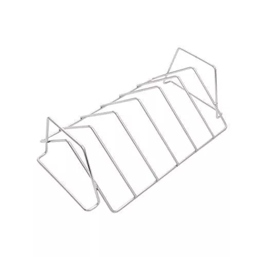 Char-Broil 1944364R04 Grill Plus Rib & Roast Rack, 4.5×13.75×4.39, Silver