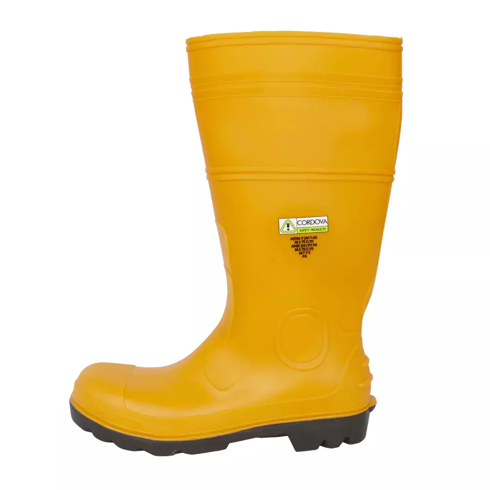 Cordova Banana Yellow Boots PVC Steel Toe – PB33