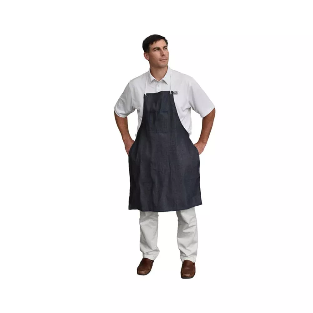 Cordova Denim Apron with Adjustable Ties and 1 Chest Pocket