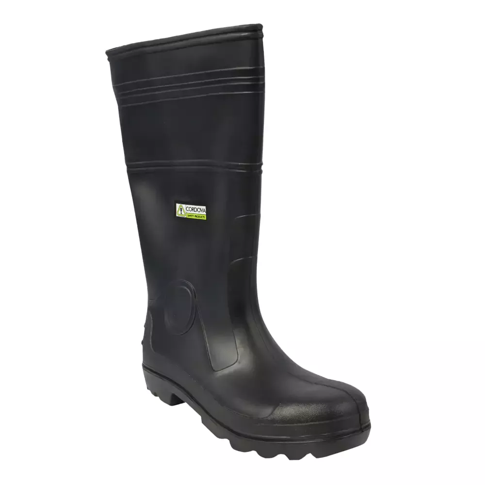 Cordova Over-Sock Style PVC Safety Boots - Black - PB23