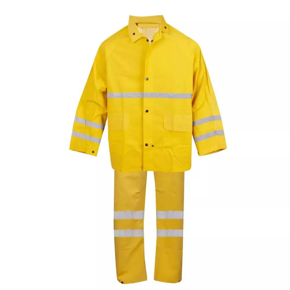 Cordova Riptide .35 mm. PVC/Polyester Rain Suit 3 Piece Yellow Detachable Hood with Drawstring – HV353Y