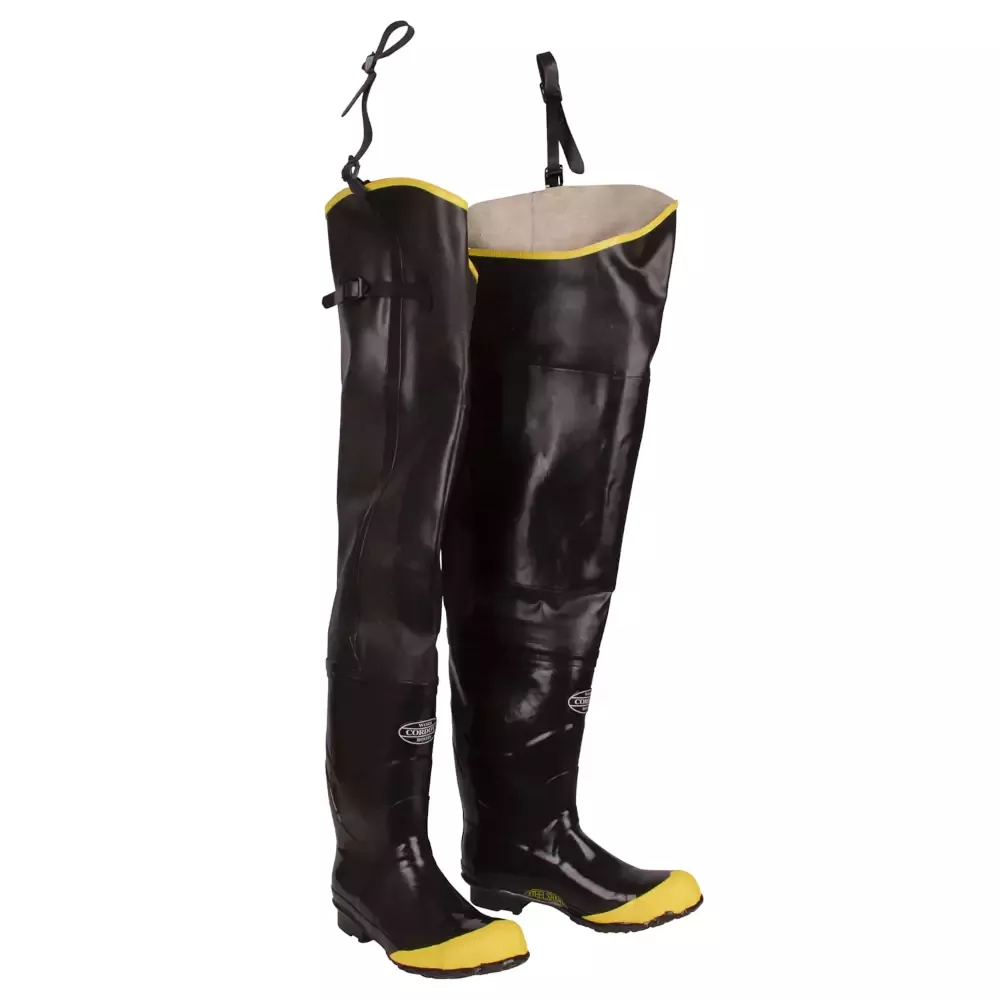 Cordova Rubber Steel Toe Boots - 36" Length - Black - BHS