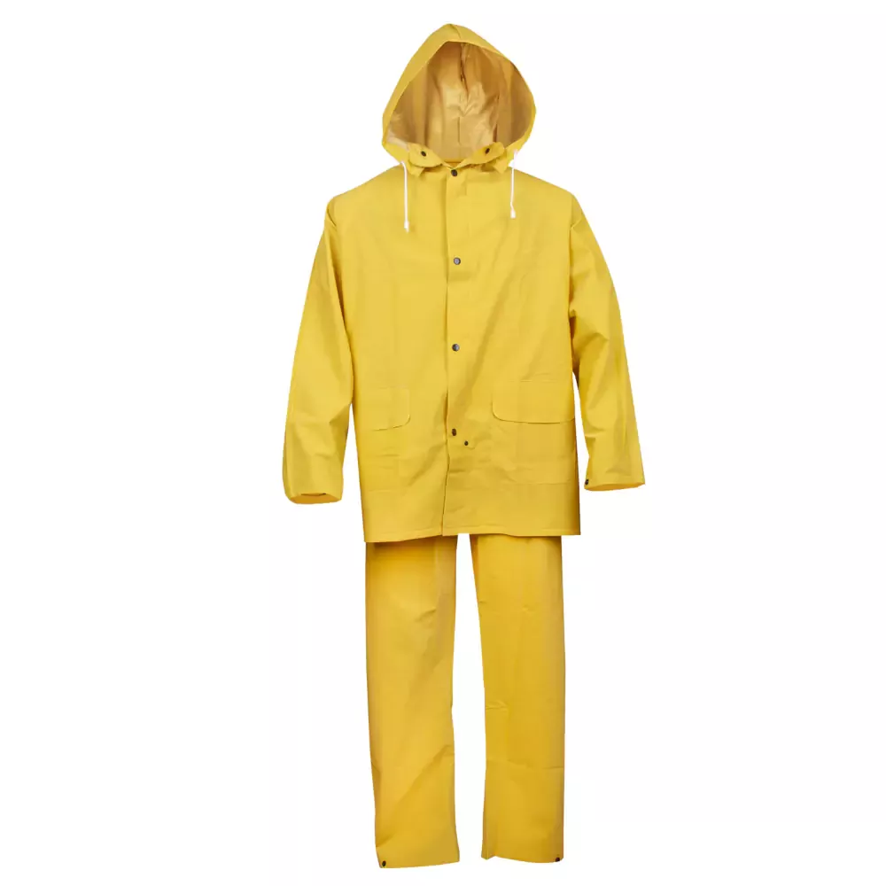 Cordova StormFront 3 Piece Rain Suit With Detachable Hood - .35 mm PVC/Polyester - RS353Y