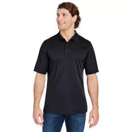 Core 365 CE104 Market Snag Protect Mesh Polo - Black