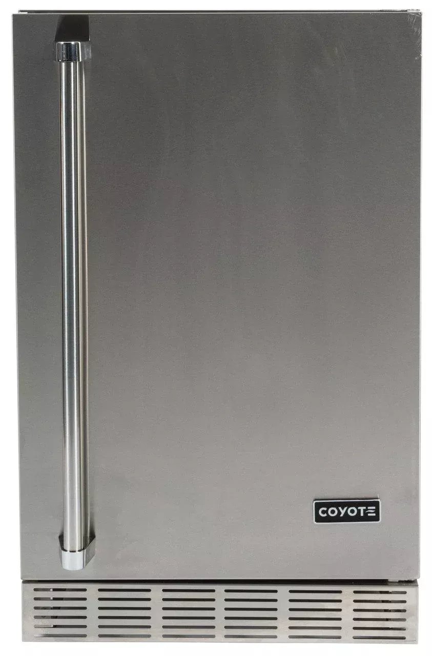 Coyote 21 Inch Outdoor Refrigerator with Solid Door