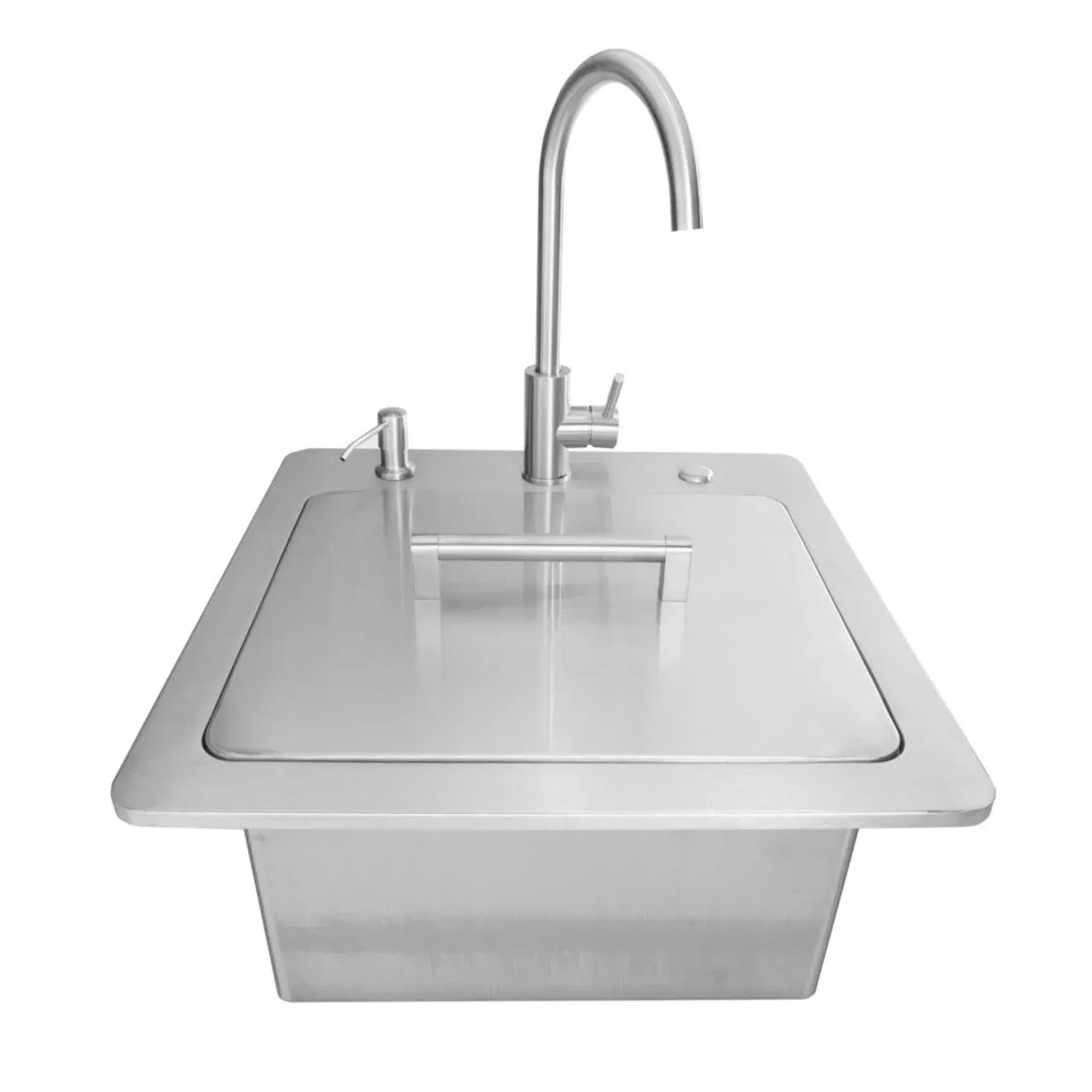 Coyote Grills: 21″ Sink w/ Drain, Faucet & Soap Dispenser