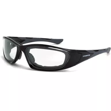 Crossfire MP7 Crystal Black Frame Clear Lens Safety Glasses 2444AF - Box of 12