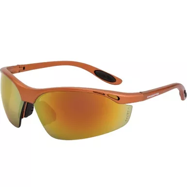 Crossfire Talon Copper Half-Frame Red Mirror Lens Safety Sunglasses 119 - Box of 12