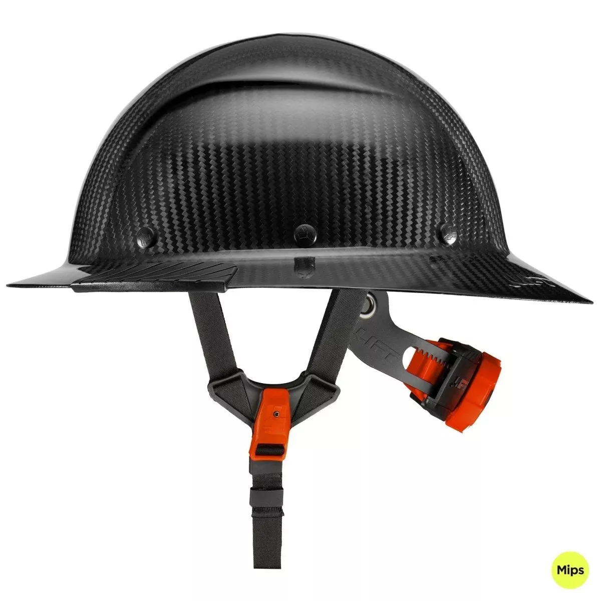 DAX Full Brim Hard Hat with Mips – Carbon Gloss