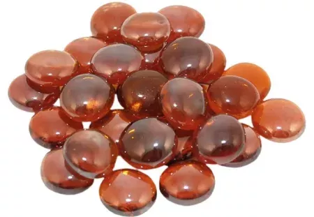 Deep Amber Glass Fire Gems