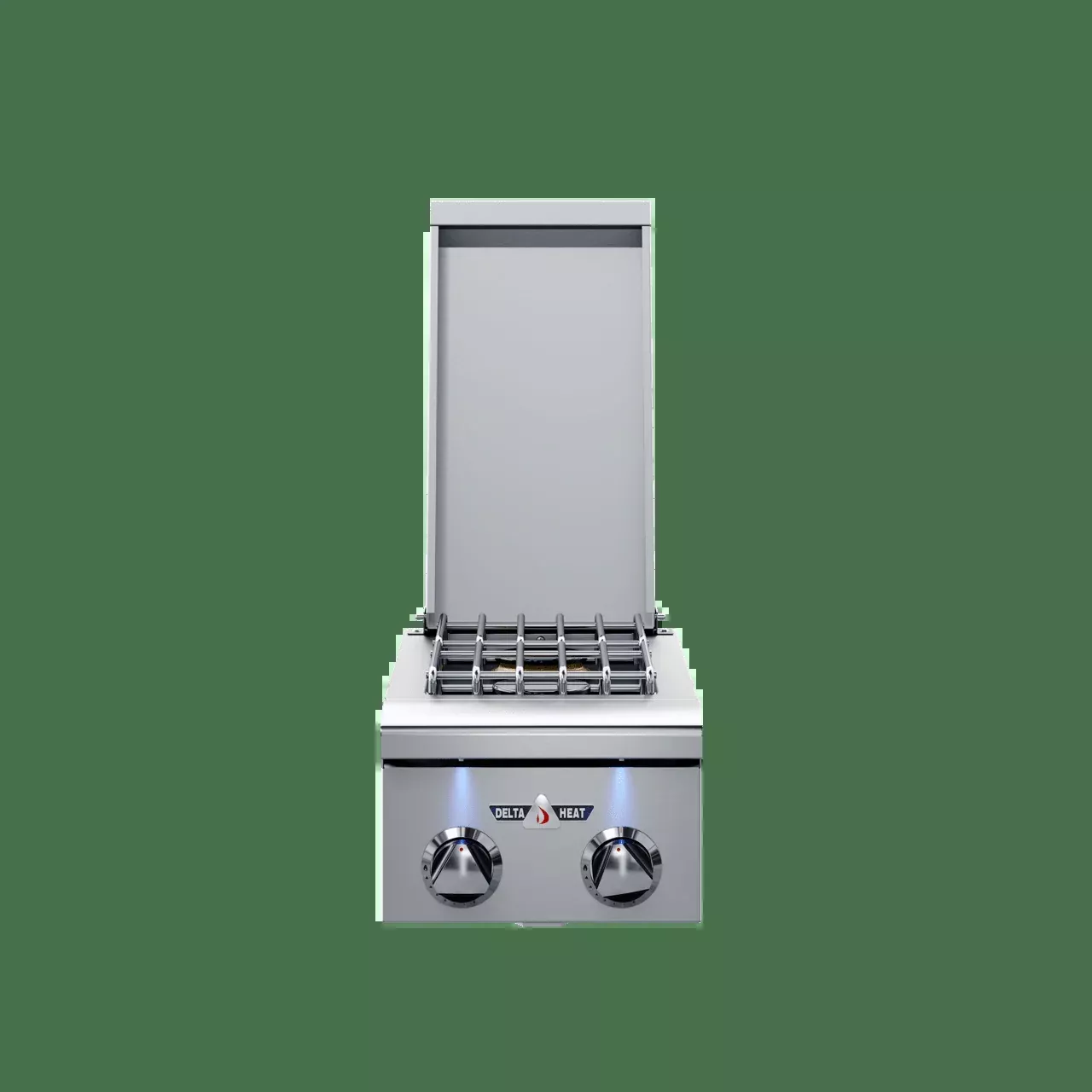 Delta Heat 12 Inch Double Side Burner Black Control Panel