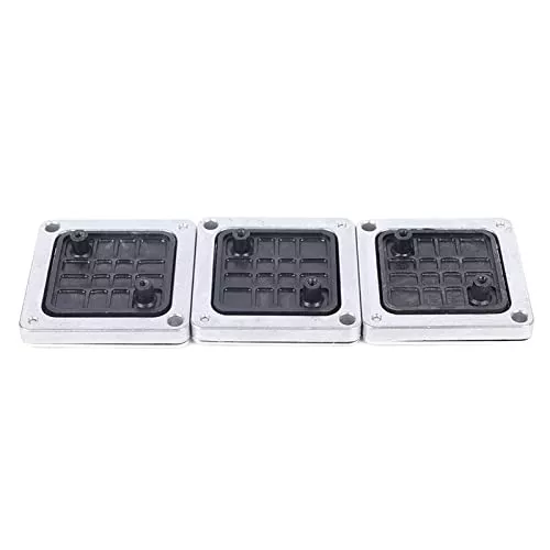 DENESTUS 3pcs French Fries Machine Blade,Replacement Chopper Blade, 440C Stainless Steel Blade for Commercial Vegetable Dicer Fruit Cutter, Interchangeable Blade&Pusher Block Set(1/4″+3/8″+1/2″)