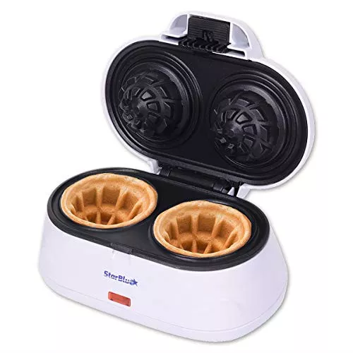Double Waffle Bowl Maker by StarBlue - White -