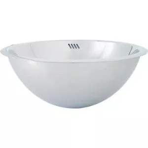 E-Stainless Round 20 Gauge Stainless Steel w/ Double Wall and Built in Overflow: 16 Inch Diameter and 6 InchDepth