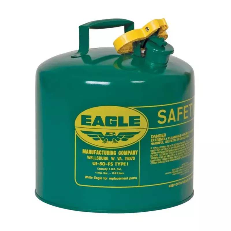 Eagle Safety Can – Type 1 Combustibles Can – 5 Gallon – Green
