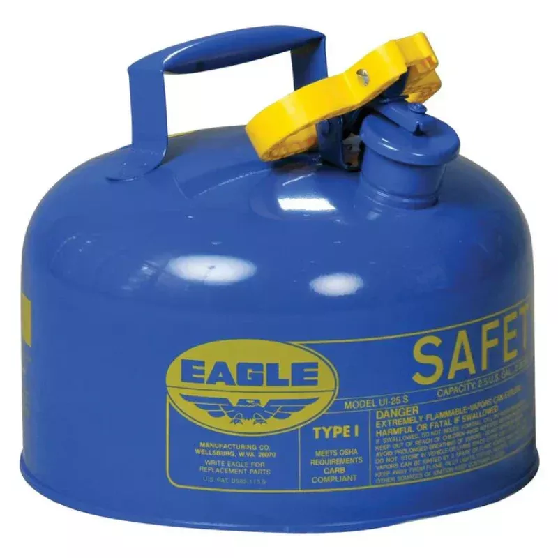 Eagle Safety Can - Type 1 Kerosene Can - 2.5 Gallon - Blue