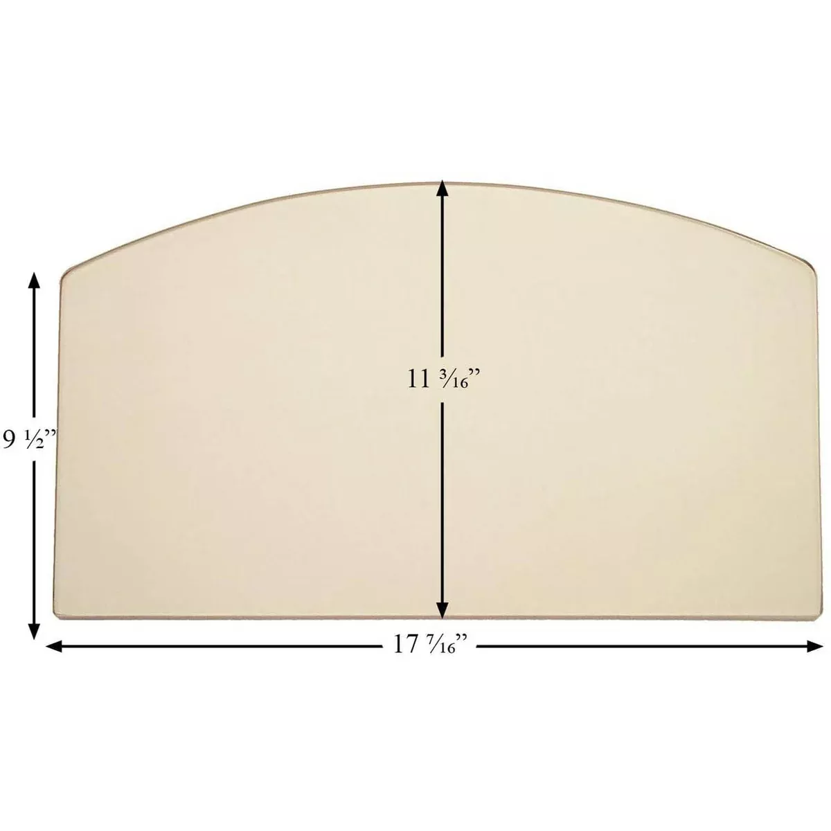 Earth Stove Arch Glass (17-7/16" x 11-3/16"): 102ARCH-AMP