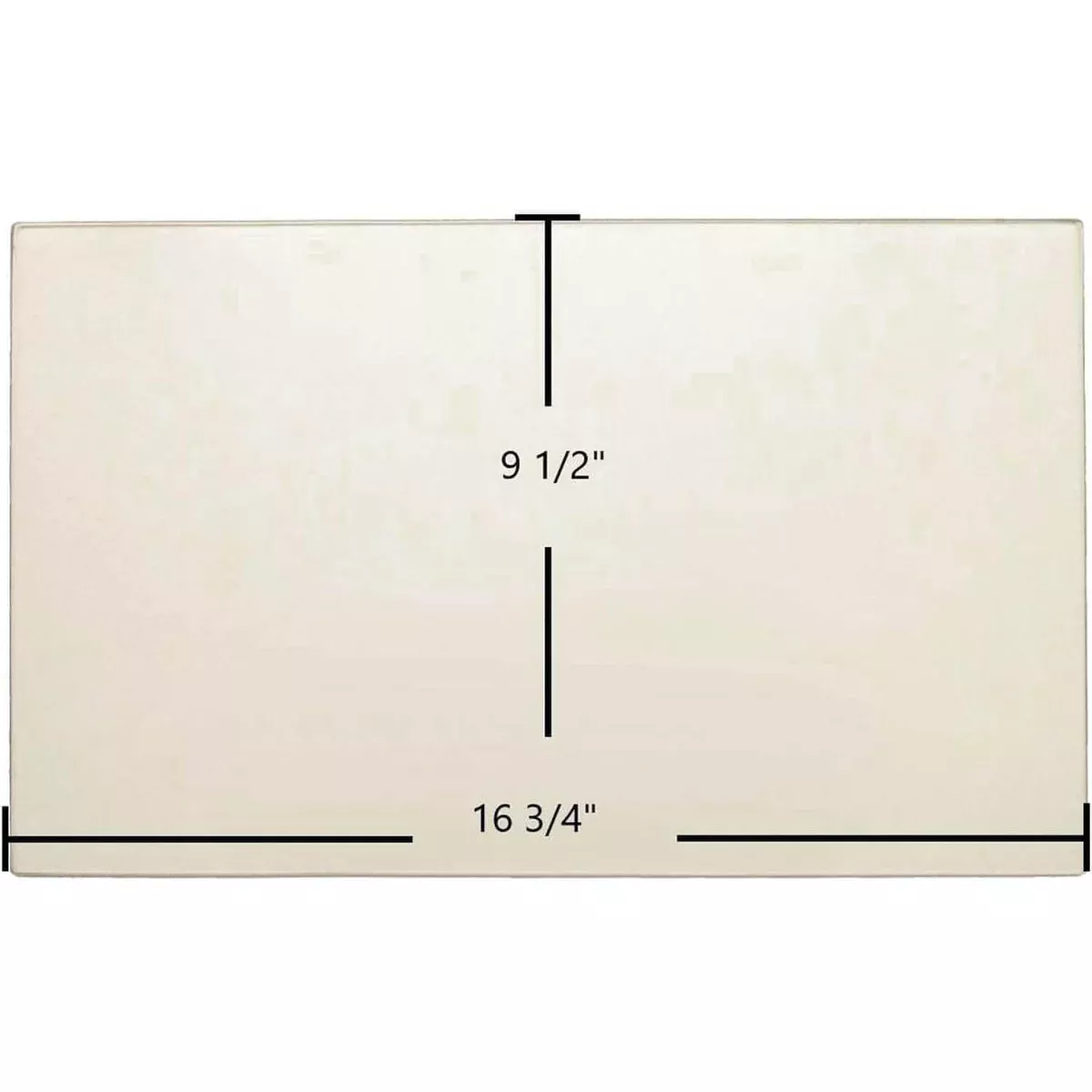 Earth Stove Rectangle Glass (16-3/4" x 9-1/2"): 10514