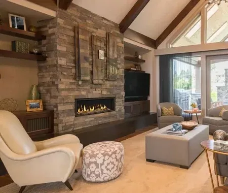Echelon II 48-Inch Wide View Fireplace by Majestic