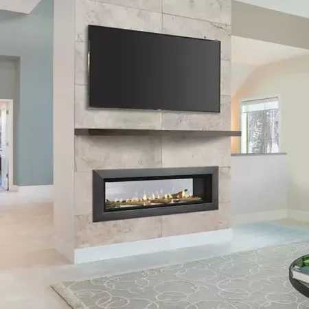 Echelon II See-Thru 48-Inch Wide View Fireplace by Majestic