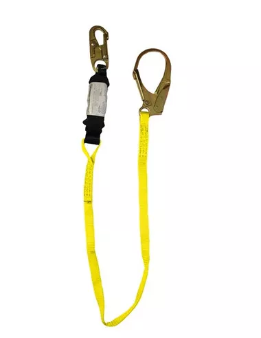 Elk River Master Series 1" x 6' ZORBER Shock Absorbing Lanyard, 2.5 inch opening