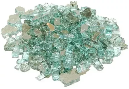 Emerald Reflective Fire Glass