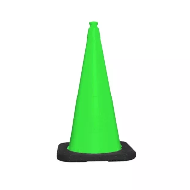 Enviro Cone 28″ Traffic Cone – Lime – 7 Lbs -No Reflective Collar