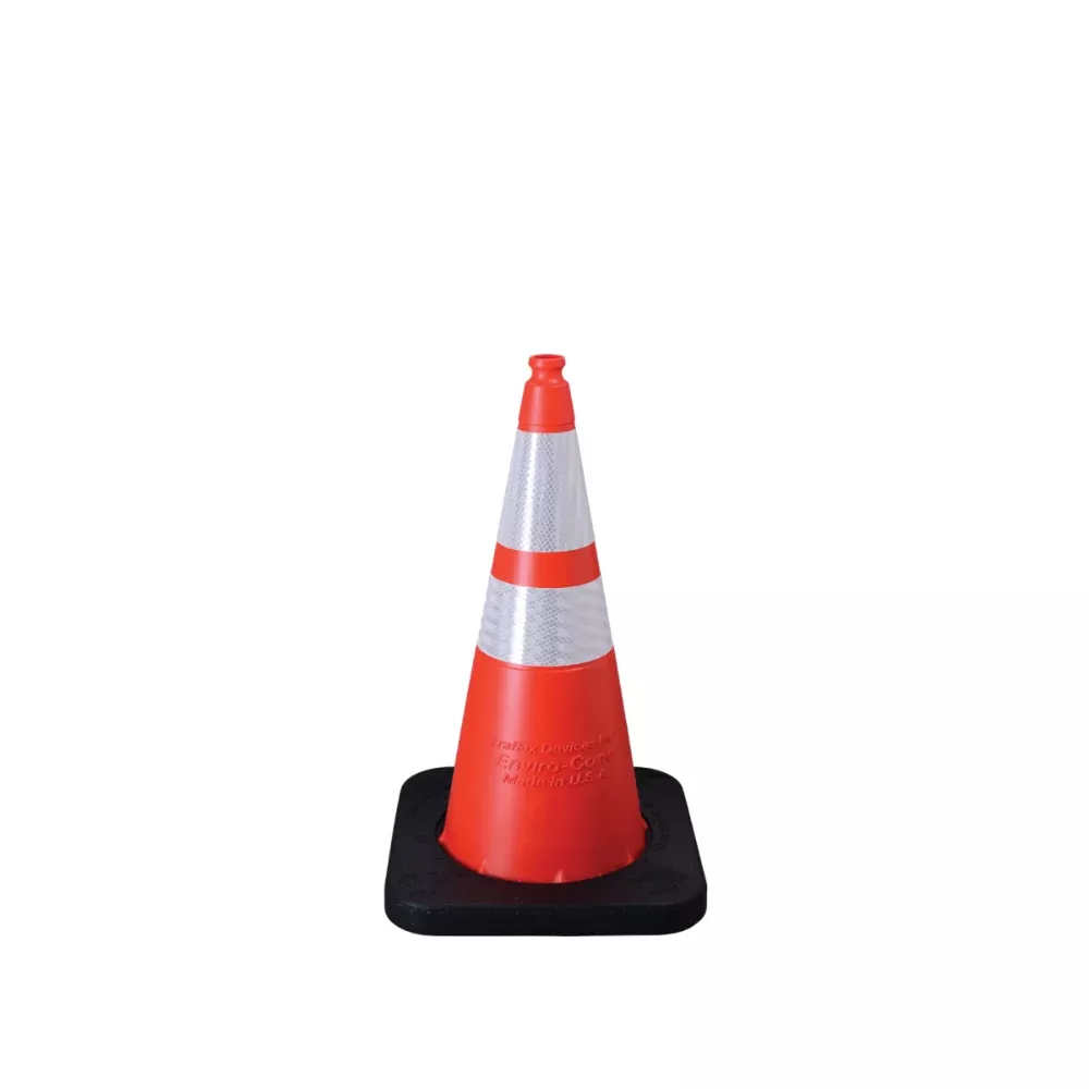 Enviro Cone 28″ Traffic Cone – Orange – 12 Lbs – 6″ + 4″ 3M Reflective Collar