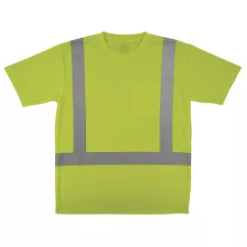 Ergodyne GloWear 8282 Type R Class 2 Essential Short Sleeve T-Shirt – Lime