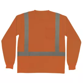 Ergodyne GloWear 8284 Type R Class 2 Essential Long Sleeve T-Shirt – Orange