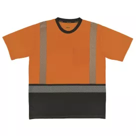 Ergodyne GloWear 8294BK Type R Class 2 Performance Black Bottom Safety Shirt – Orange