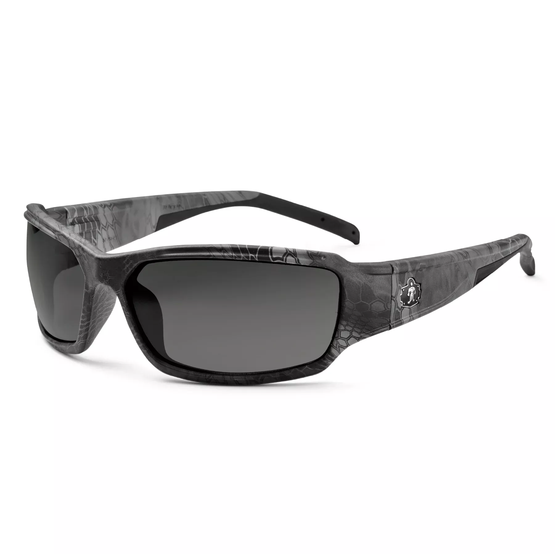Ergodyne Skullerz THOR Safety Glasses, Sunglasses – Smoke Lens – Kryptek Typhon Frame- 1 Pair