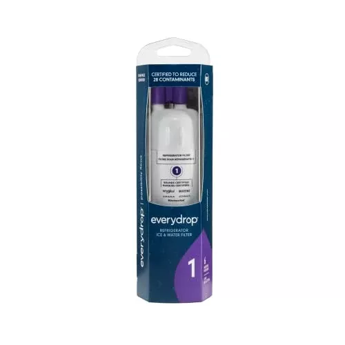 Everydrop by Whirlpool Ice and Water Refrigerator Filter 1, EDR1RXD1, Single-Pack , Purple