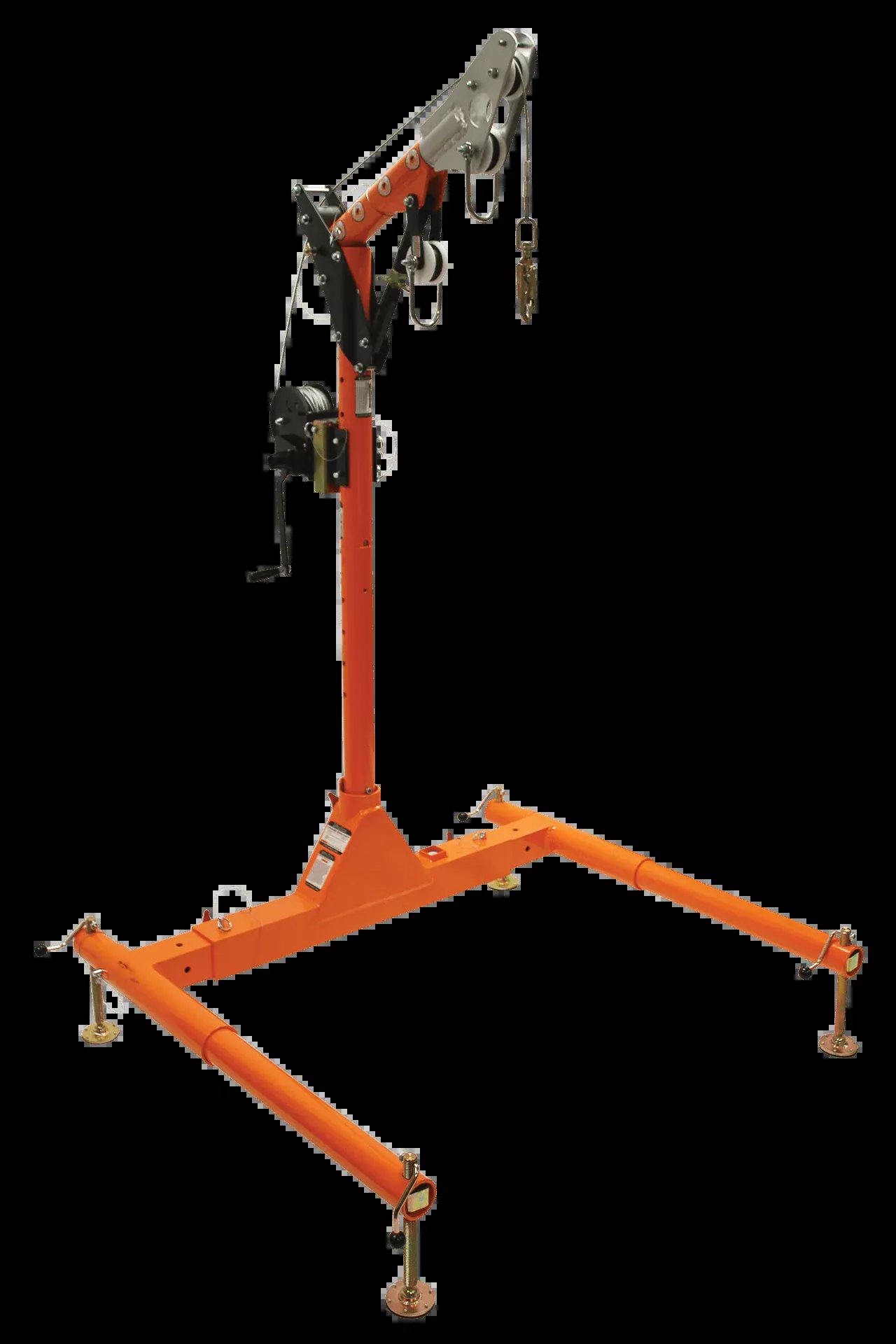 FallTech 5pc Confined Space Davit System with 12" to 29" Offset Davit Arm and Winch - 6050228W