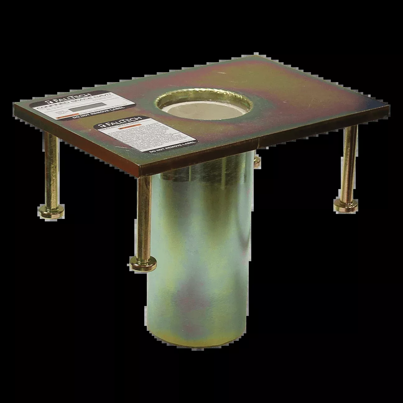 FallTech Flush-mount Plated Steel Cast-in Fixed Davit Base - 65030CFZ
