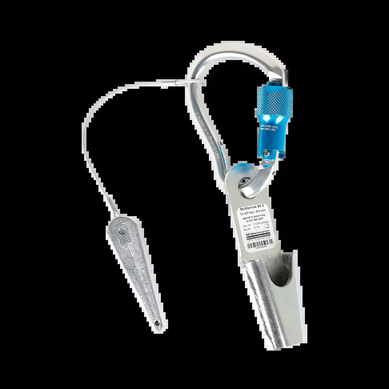 FallTech Rope Clamp Adjuster with Carabiner – 68040B