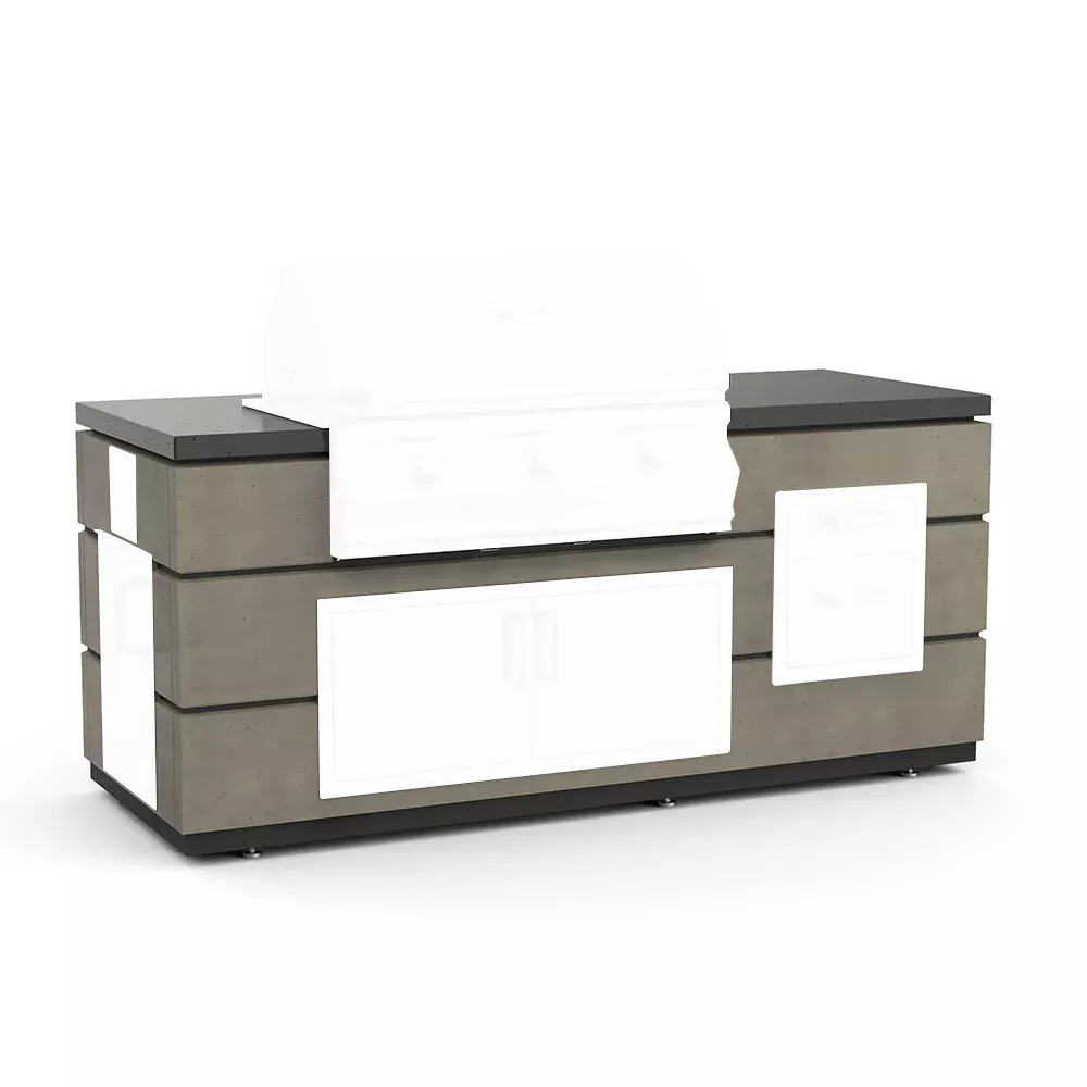 Fire Magic Complete Outdoor Kitchen Island with Grill and Component Cut-Outs