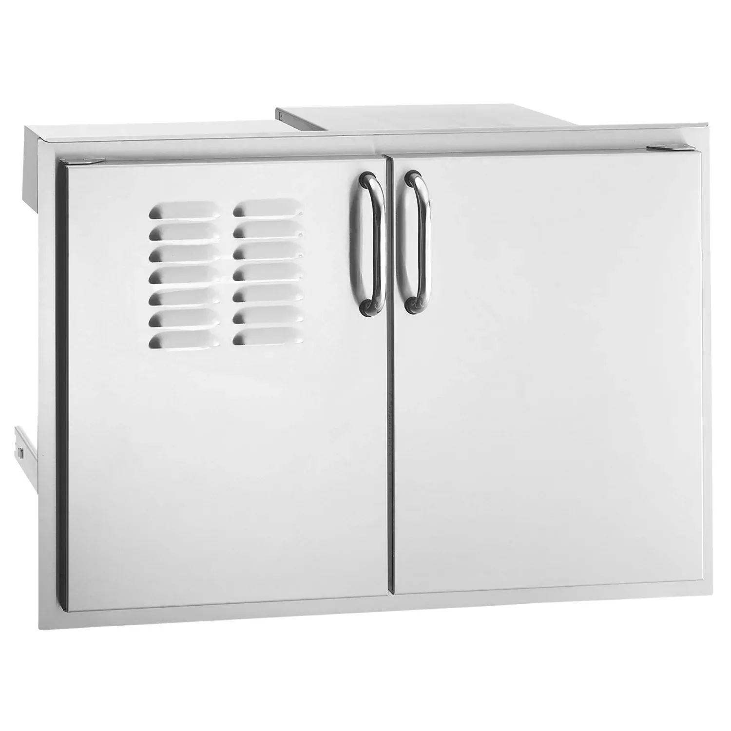 Fire Magic Premium Flush Double Doors with Tank Tray, Dual Drawers and Louvres, 21×30.5-Inch