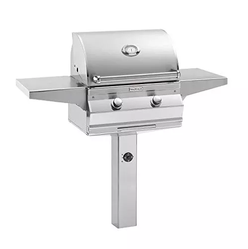 Fire Magic Propane Gas Grill on In-Ground Post, Propane - C430S-RT1P-G6