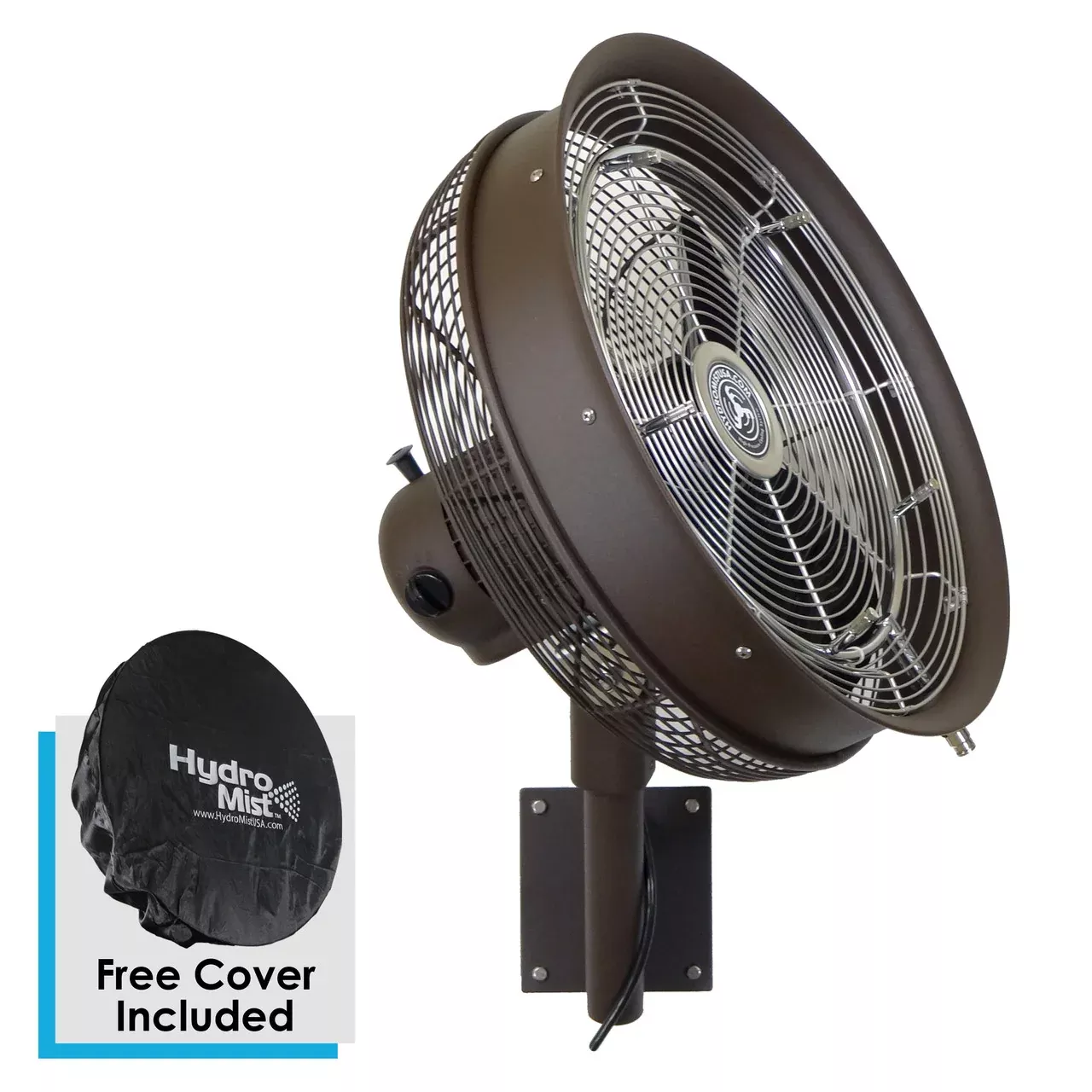 Flame Tech: 18″ Misting Fan Motor Control Brown