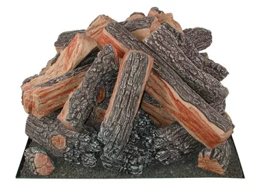 FP33SQB - Fire Pit Bark/Split Logs with 33" Square footprint