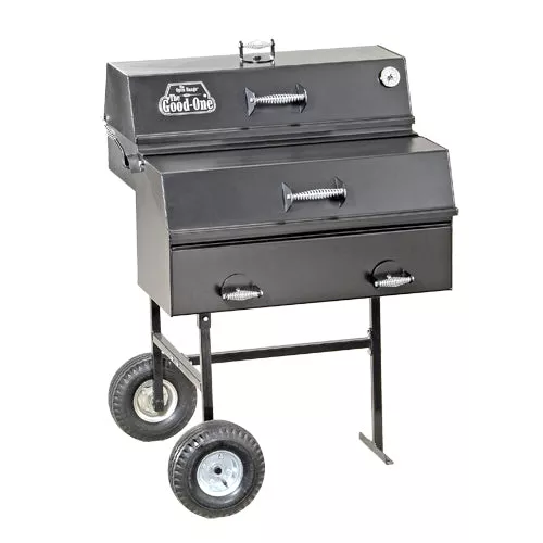 The Good-One Generation III Open Range Natural Wood Smoker and Grill, On Cart